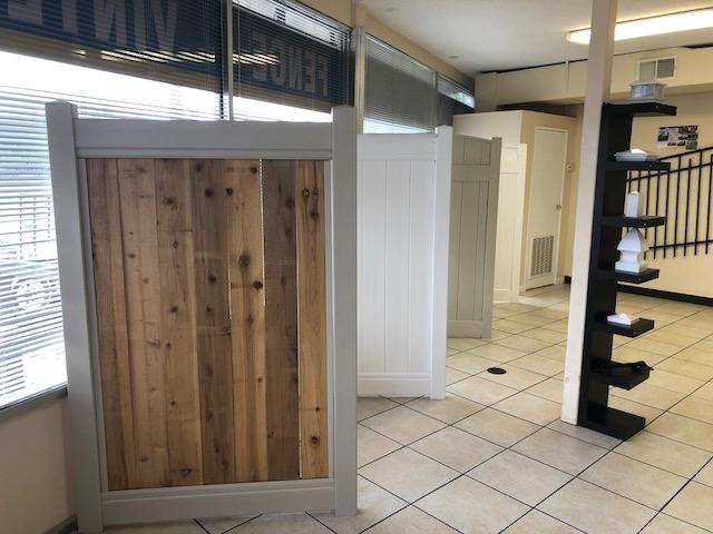 Materials showroom fence project by Fence Warehouse and Supply